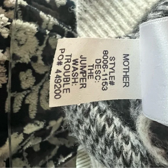 MOTHER the jumper alpaca and wool blend sweater in the TROUBLE variant. - Picture 4 of 8